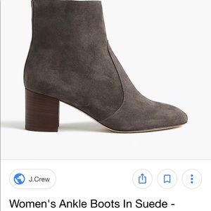 Jcrew ankle suede boots